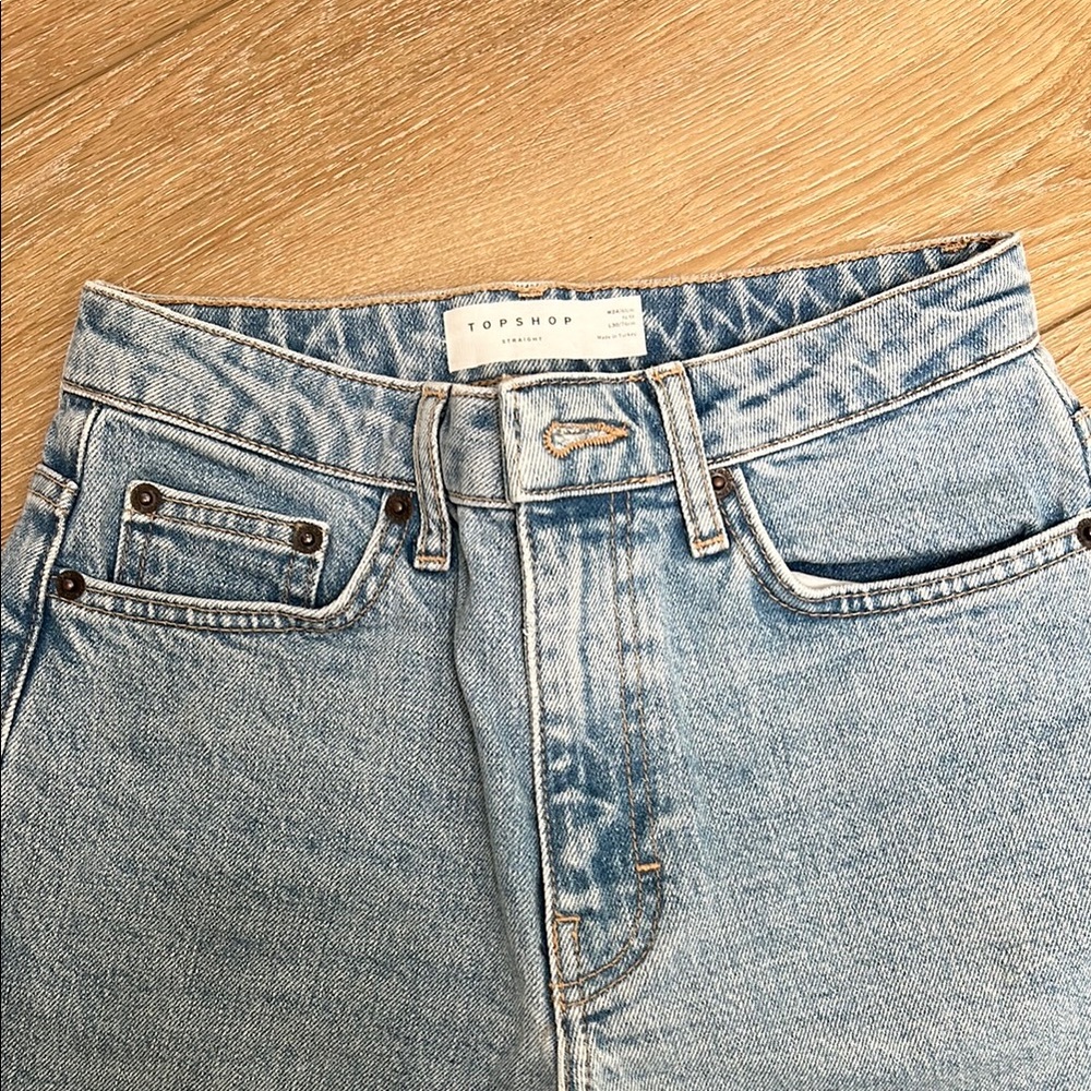 Topshop Light Blue Denim Jeans